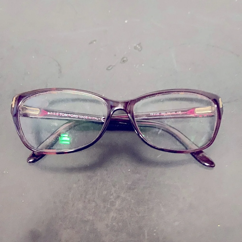 Stylish Tom Ford Burgundy Eyeglasses/Frames